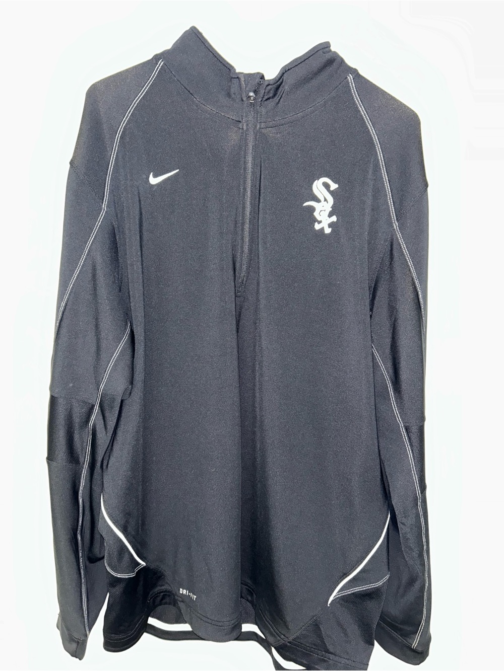 Nike Men’s Black Chicago White Sox Dri-FIT Half-Zip Rash Guard